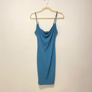 Mini dress teal aqua s